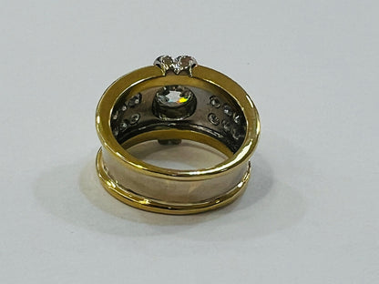 Anillo Oro 18k y Diamantes