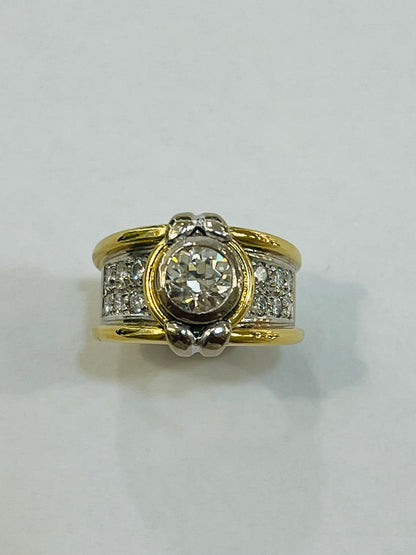 Anillo Oro 18k y Diamantes